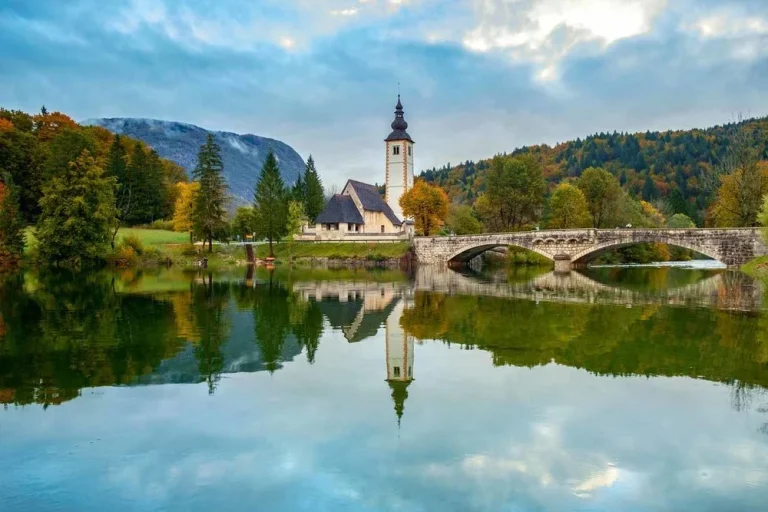 st john baptist church lake bohinj sunrose7