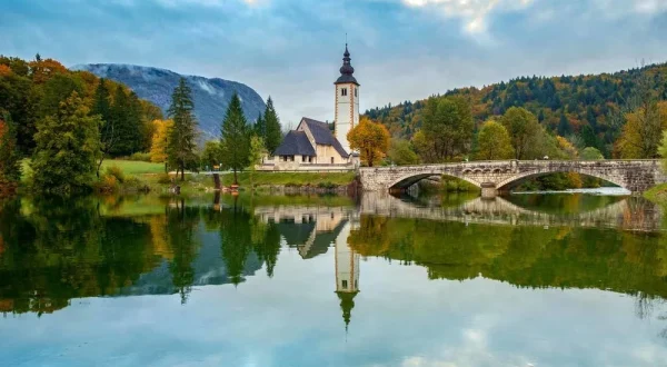 st john baptist church lake bohinj sunrose7